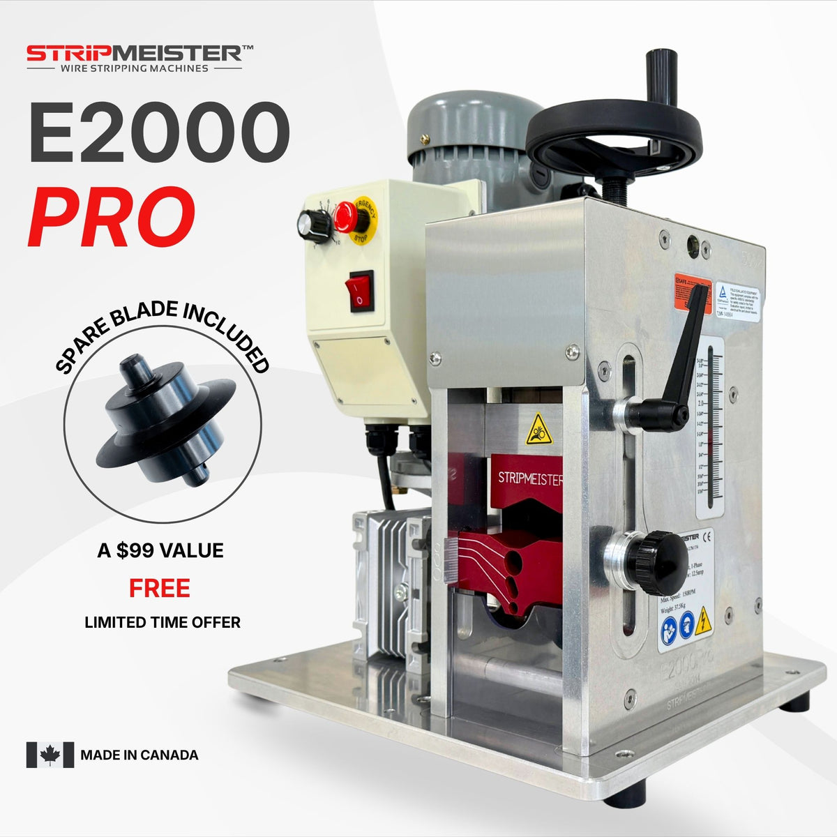 StripMeister E2000 Pro Heavy Duty Wire Stripping Machine 