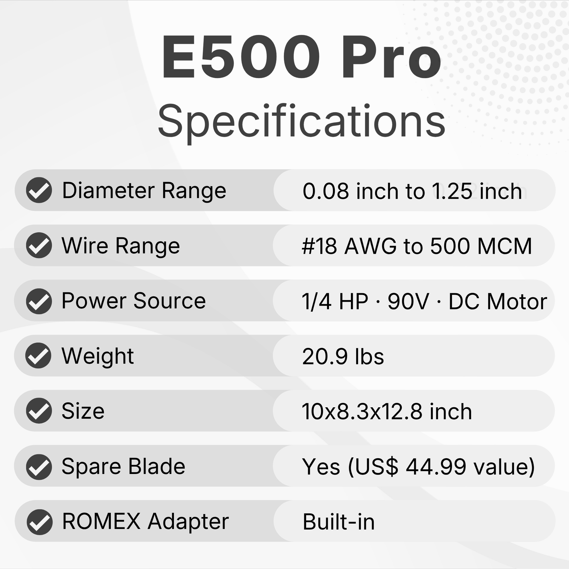 Stripmeister E500 Pro - STRIPMEISTER