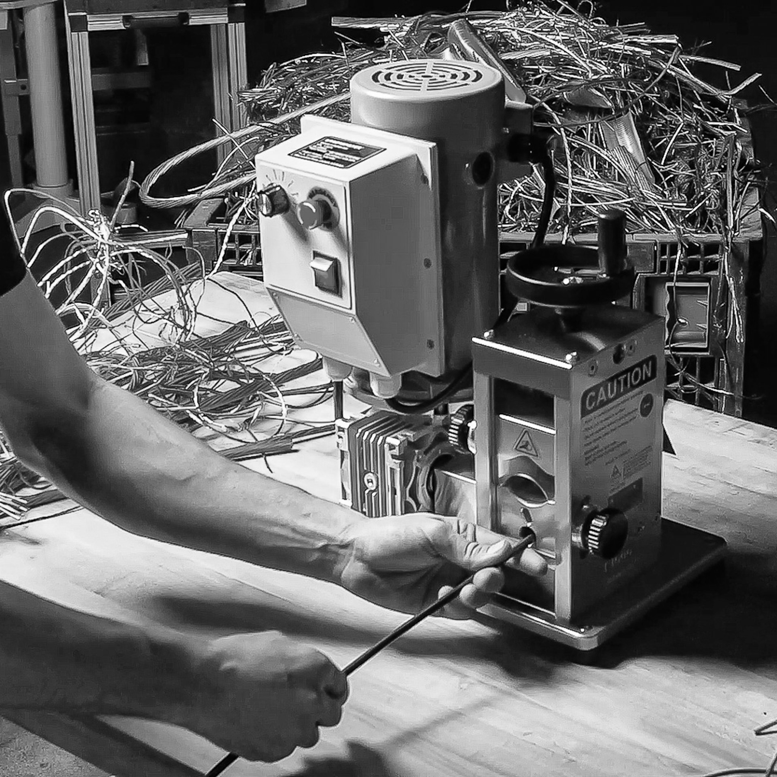 Máquina peladora de cables automática industrial